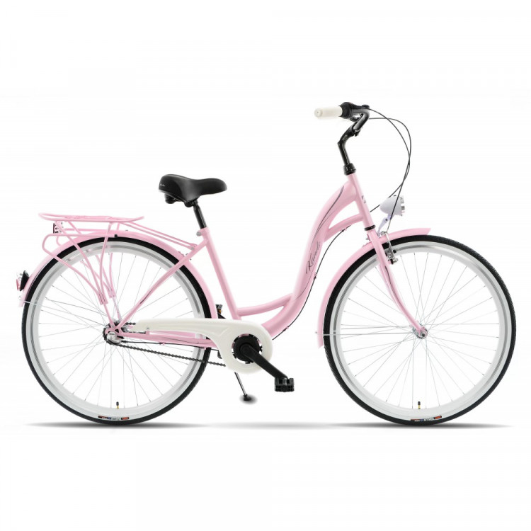 Mestský bicykel 28 Kands S-Comfort 3-prevodový Nexus 18" ružová matná